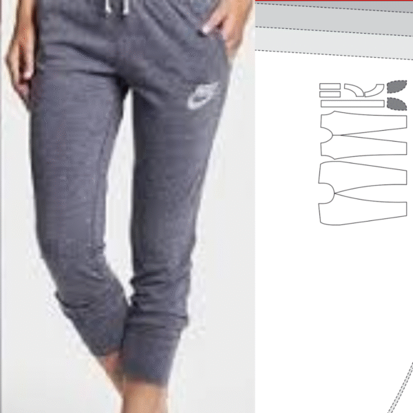 Molde Calça Moletom Skinny Feminina com Forro Fundo Interno pdf