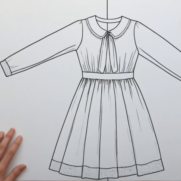 Molde Vestido Manga Longa: Baixe e Costure Hoje Mesmo - Imagem 4