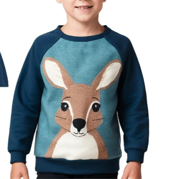MOLDE  De Moletom Canguru RAGLAN Infantil (PDF e CDR 02 ao 16) - Imagem 3
