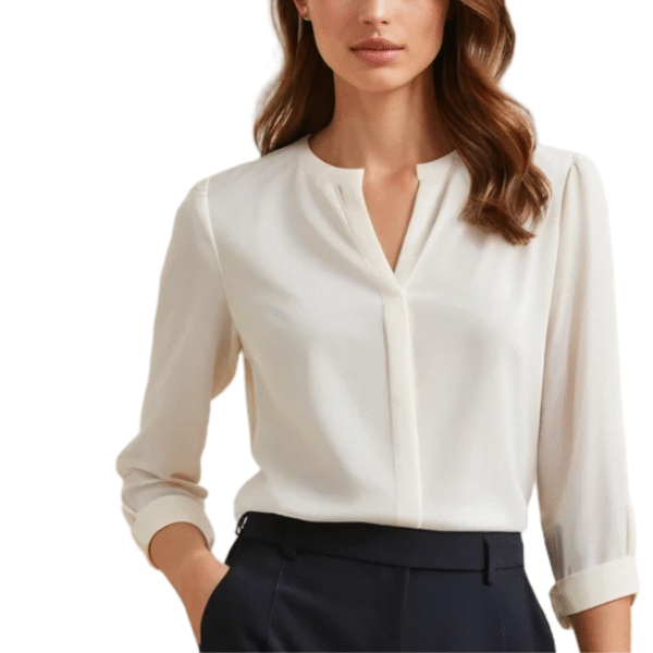 Molde Blusa Feminina com Barra Arredondada em PDF